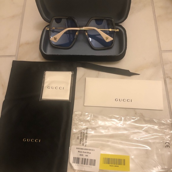 🔥NEW LUXURY GUCCI OVERSIZED SUNGLASSES 🔥 - Picture 3 of 14